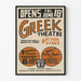 Plakat z vintage teatru greckiego w Griffith Park