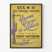 Plakat Vintage Zielony Wzrost Lilaków Teatr Federalny