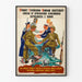 Vintage plakat ścienny współpracy sojuszniczej przeciwko nazizmowi