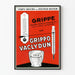 Plakat vintage medyczny Grippo Vaclydun na grypę