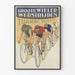 Plakat vintage wyścigu kolarskiego Groote Wieler Wedstrijden