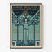 Stary plakat wystawy sztuki Berlin 1897 w stylu secesji