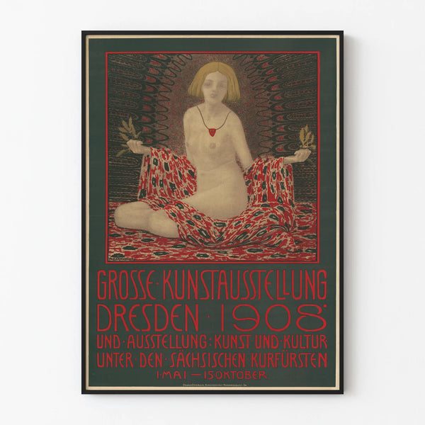 Plakat wystawy sztuki secesyjnej w Dreźnie 1908
