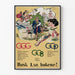 Plakat Vintage Gyldendal Gode Książki - Dekoracja Ścienna Literacka