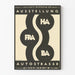 Plakat wystawy Autostrada w Gewerbemuseum Basel