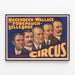 Plakat vintage Circus Hagenbeck Wallace i Forepaugh Sells Bros — oprawiony obraz na ścianie