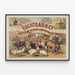 Plakat vintage Halstead & Co. Beef & Pork Packers do dekoracji ściennych — oprawiony obraz na ścianie