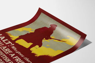 Wintage plakat wojskowy rekrutacji brytyjskiej