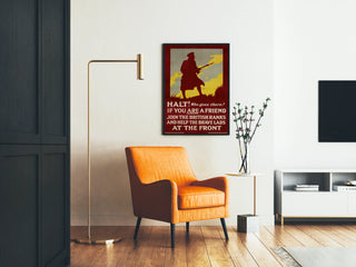 Wintage plakat wojskowy rekrutacji brytyjskiej