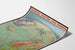 Plakat vintage Hamburg-Amerika Linie - Mapa rejsów po północnej Europie