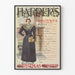 Plakat Harper's Christmas Number vintage do dekoracji ściennych