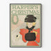 Dekoracyjny plakat vintage Harper's Christmas