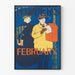 Plakat dekoracyjny vintage Harper's luty na ścianę