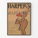 Plakat vintage Harper's sierpień 1894 - ilustracja art deco