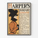 Plakat Vintage Harper's styczeń - Ilustracja Moda i Literatura