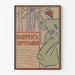 Plakat vintage Harper's wrzesień styl secesja