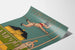 Plakat vintage Harvard Lampoon z lekkoatletą skoczkiem o tyczce