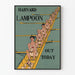 Plakat vintage Harvard Lampoon drużyna wioślarska