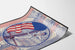 Wintage patriotyczny plakat amerykański z marynarzem i flagą U.S.A.