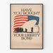 Wintage patriotyczny plakat amerykański Liberty Bond