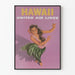 Plakat dekoracyjny vintage Hawaii United Air Lines