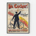 Plakat vintage Hé Cocher u Michaut - Naprawa rowerów i dorożek