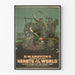 Plakat vintage Hearts of the World - Dekoracja ścienna filmowa historyczna