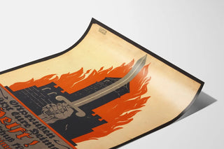 Plakat vintage Ostpreussen chroni swoją ojczyznę - historyczna dekoracja ścienna