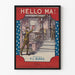Plakat vintage Hello Ma - Nostalgiczna dekoracja ścienna militarna