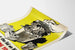 Plakat vintage propagandowy - Recykling metalu i papieru przeciwko Hitlerowi