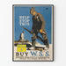Plakat vintage propagandowy 'Help Stop This' na kampanię War Savings Stamp