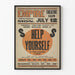 Plakat Teatr Vintage Help Yourself, Empire Theatre Salem