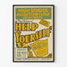 Plakat vintage Help Yourself - Dekoracja ścienna teatr retro