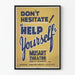 Plakat vintage „Help Yourself” Musart Theatre – Dekoracja ścienna w stylu retro