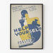 Plakat vintage Help Yourself - Dekoracja ścienna teatr retro