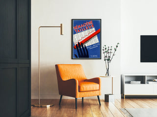 Vintage plakat Hemagene Tailleur do dekoracji ściennych
