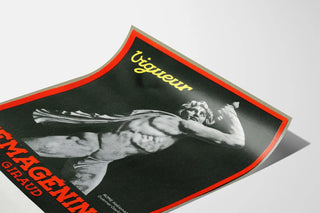 Plakat vintage Hemaglutynina Viguer dekoracja ścienna rzeźba wojownika galijskiego