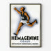 Plakat vintage Hémagénine Giraud energiczny biegacz