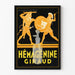 Plakat vintage Hémagénine Giraud dekoracja ścienna medyczna