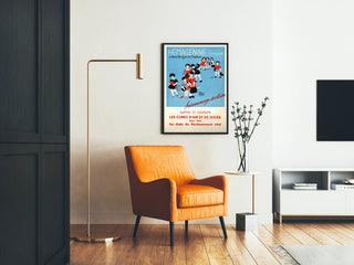 Plakat vintage Hémagénine Giraud - Retro dekoracja ścienna do szkoły