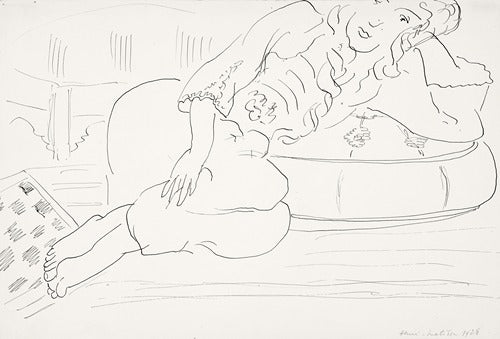 Odalisque, damier et coussin, 1928 – Henri Matisse