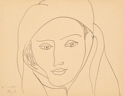 Tête voilée, 1945 – Henri Matisse