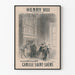 Plakat vintage opery Henry VIII Camille Saint-Saëns
