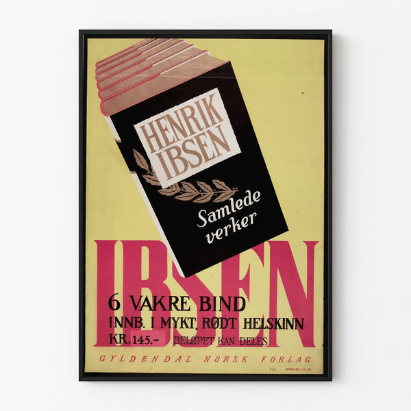 Plakat Kolekcja Vintage Książki Henrik Ibsen