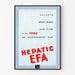 Plakat vintage Hepatic EFA dekoracja ścienna retro