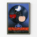 Wintage plakat HEPATOFORMINE do dekoracji ściennej o tematyce medycznej