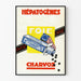 Plakat vintage Hépatogènes Charvoz do dekoracji ściennych zdrowia