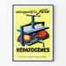 Plakat vintage HÉPATOGENES Charvoz - Dekoracja ścienna dekoracyjna zdrowie wątroba