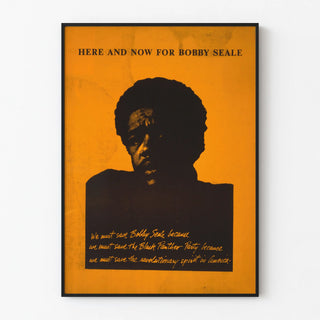 Plakat Vintage Here and Now dla Bobby'ego Seale