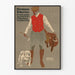 Plakat vintage Hermann Scherrer sportowy garnitur w Monachium